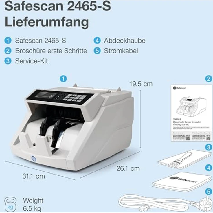 Safescan 2465-S Geldzähler – Bild 8