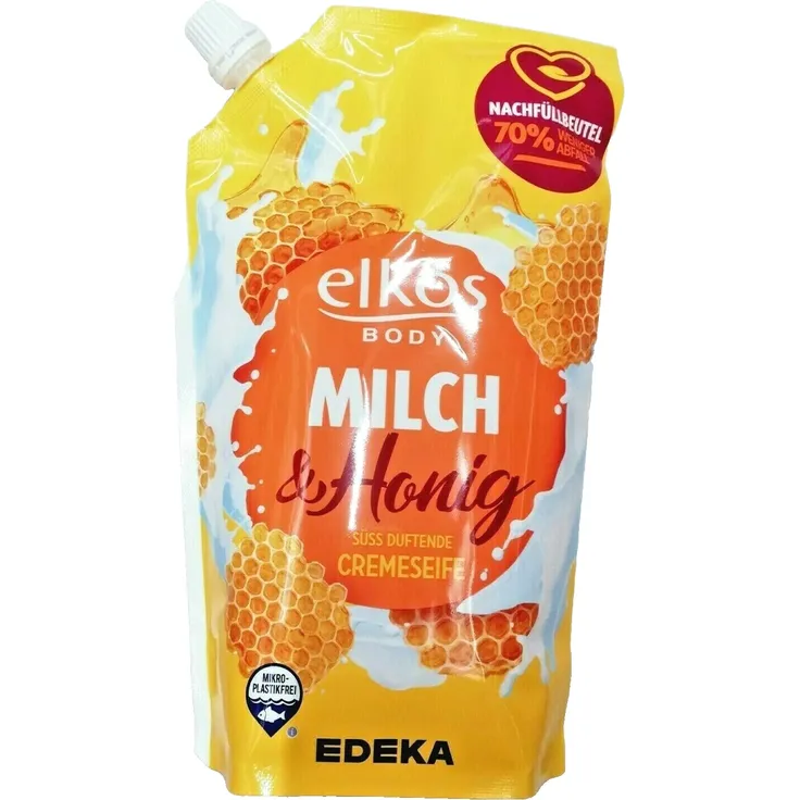 Elkos Body Milch & Honig Cremeseife, 750ml