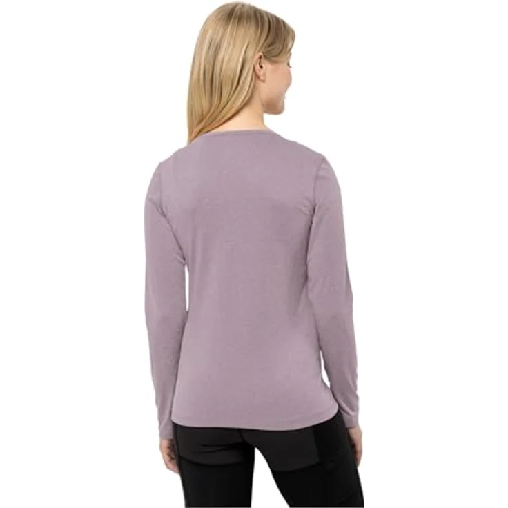 Jack Wolfskin Sky Thermal L/S W, Damen Langarmshirt mit aktivem Feuchtigkeitsmanagement, Violett, (XXL) – Bild 2
