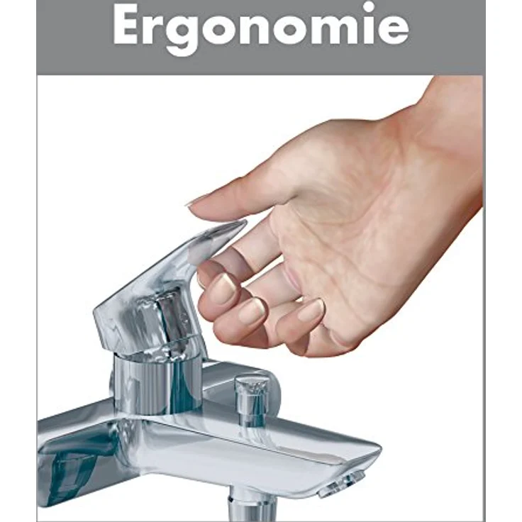 Hansgrohe MySport 71242000 Mischbatterie, Chrom, Wandmontage, keramische Kartusche, präzise Temperaturauswahl – Bild 4