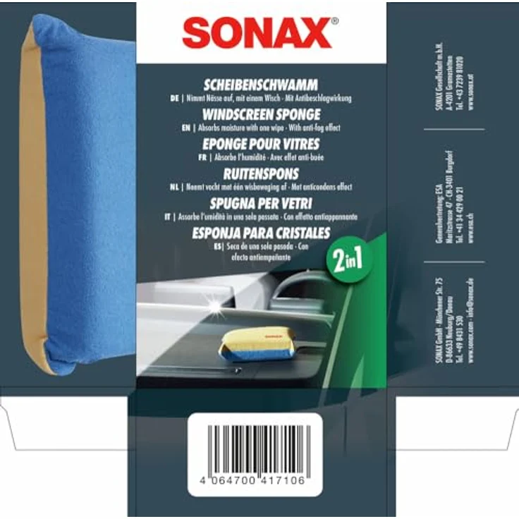 SONAX 04171000 ScheibenSchwamm 18 g - Preisvergleich – Bild 2