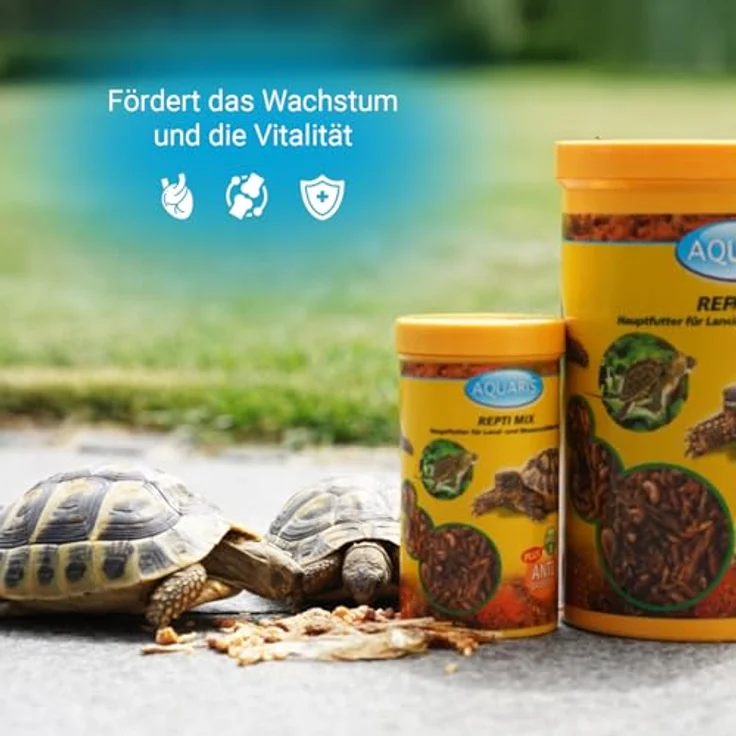 Aquaris Repti Mix Schildkrötenfutter, 220g - Optimale Ernährung für Wasserschildkröten und Sumpfschildkröten, ohne künstliche Zusatzstoffe – Bild 3