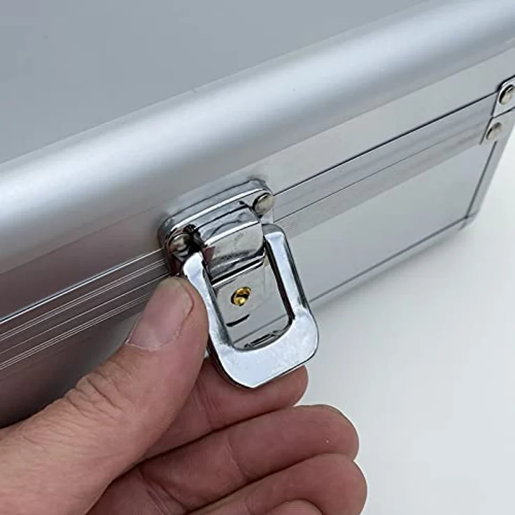 ECI Aluminium Koffer Instrumentenkoffer Flötenkoffer (LxBxH) 70 x 10 x 10 cm Messinstrumente Aufbewahrung – Bild 7