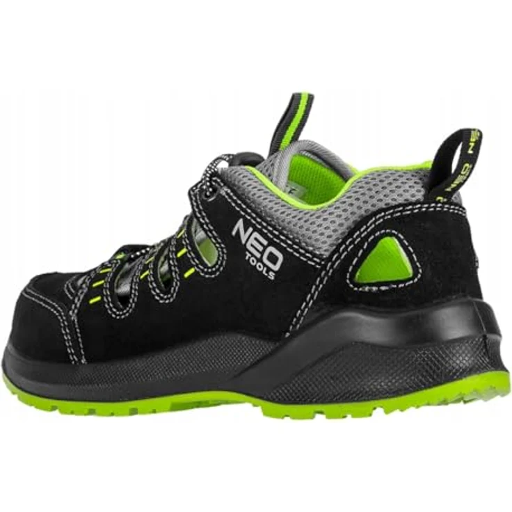 NEO TOOLS Sicherheitsschuhe Herren S1P SR, Stahlkappenschuhe mit Pannensicherem Stahleinsatz, Atmungsaktive Arbeitsschuhe Gr. 41 – Bild 6