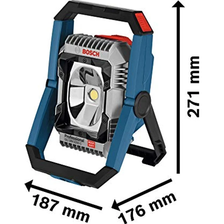 Bosch Baustrahler GLI 18V-2200 C LED für 18V Akkus, 2.200 Lumen, mit Bluetooth, IP64 wasserdicht – Bild 3
