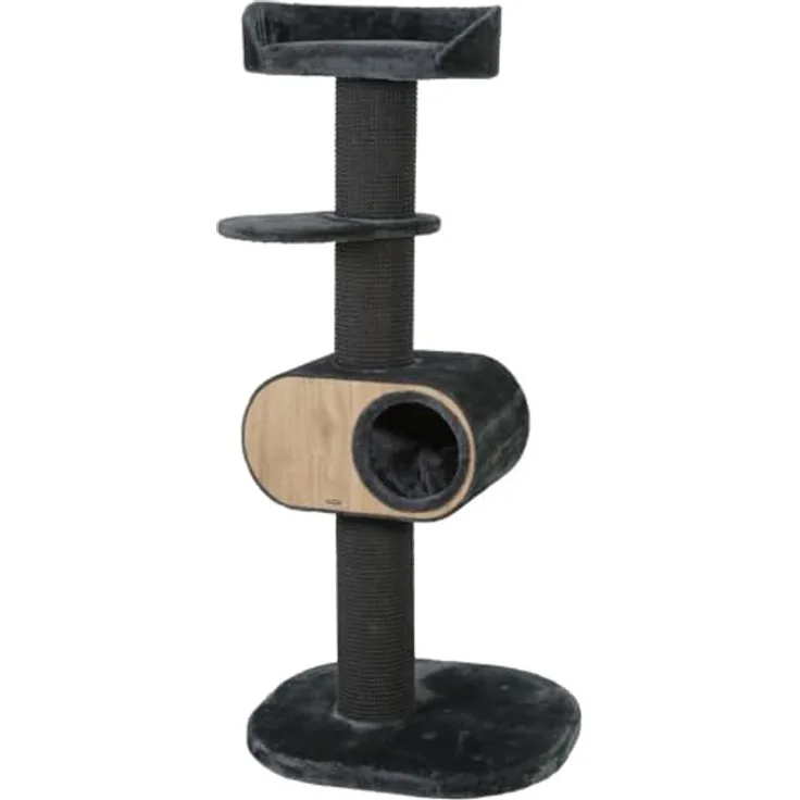 Zolux Kratzbaum Wonderful Cat 3 Farbe grau - Katzenkratzbaum - 62 5 x 63 x 158cm (158 cm, Grau), Katzenbaum