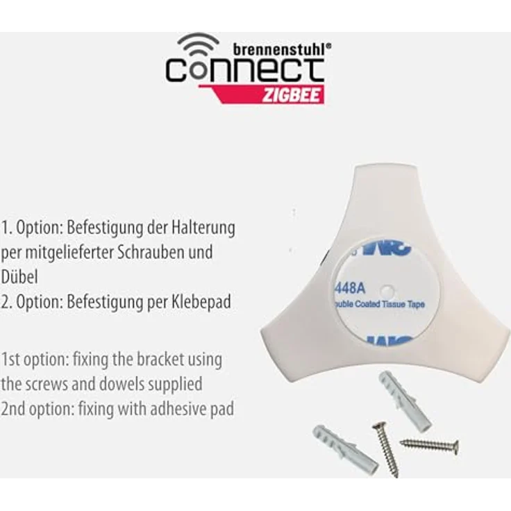 Brennenstuhl Connect Zigbee Wassermelder WM CZ 01, smart Wassersensor mit Push-Benachrichtigung, für Bad/Küche/Keller, inkl. CR2-Batterie – Bild 3