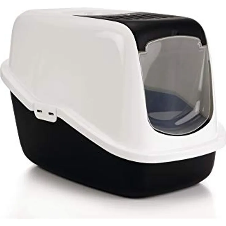 Katzentoilette "NESTOR" schwarz 56 x 39 x 38,5 cm