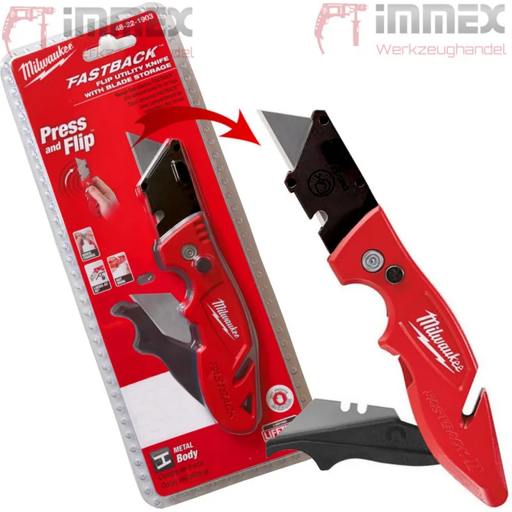 Milwaukee Universal-Klappmesser Cuttermesser FASTBACK