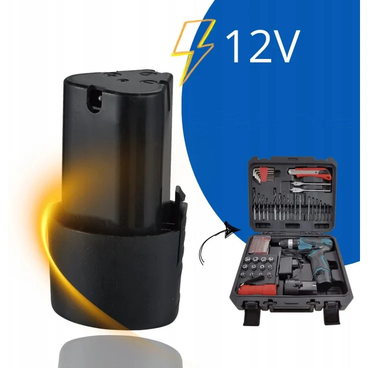 ADM 12V-Lithium-Ionen-Akku für Akkuschrauber, leistungsstarker Akku mit Schnellladefunktion und robuster Konstruktion