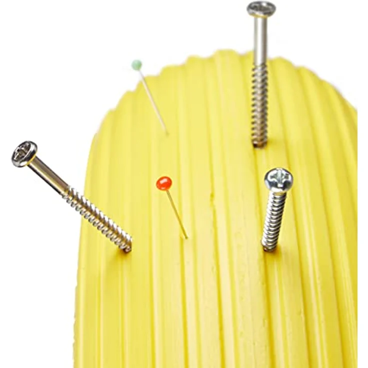 Relaxdays Schubkarrenrad Vollgummi mit Achse, 4.80 4.00-8 Gummirad, pannensicher, 100 kg Tragkraft Ersatzrad, gelb-rot – Bild 9