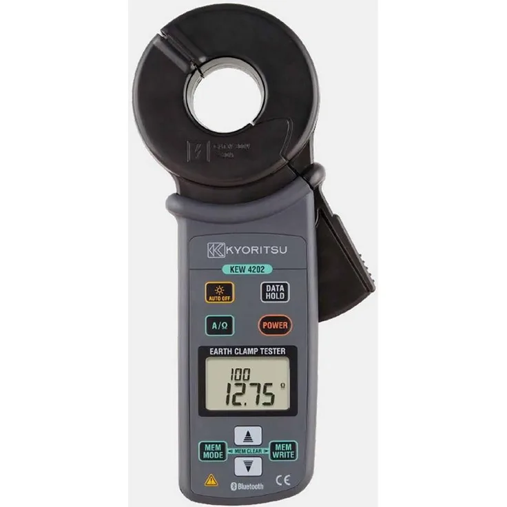 Kyoritsu KEW-4202, digitale Stromzange mit Bluetooth-Schnittstelle und True RMS-Messung, CAT IV 300V