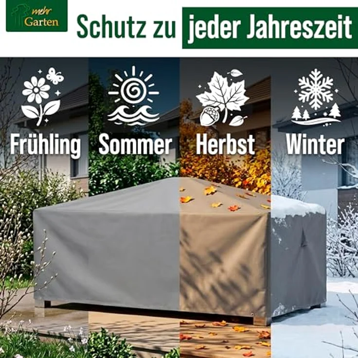 Schutzhuelle f.Gartentisch rechteckig 155x95 – Bild 7