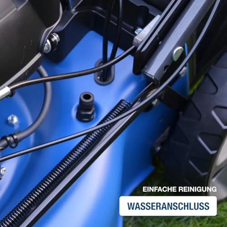 HYUNDAI Benzin-Rasenmäher LM4622G, Mulcher mit Radantrieb, 4-Takt-Motor, 46 cm Schnittbreite, 3.9 PS, 65 l Fangkorb – Bild 10
