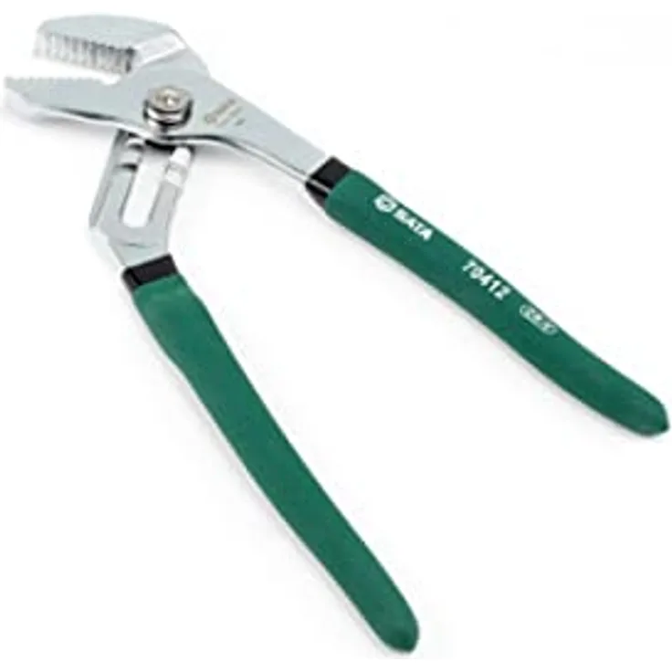 SATA ST70412ST 25,4 cm gerade Backen, Nut- und Feder-/Wasserpumpenzange, mit Chrom-Vanadium-Stahlkörper und getauchten Griffen