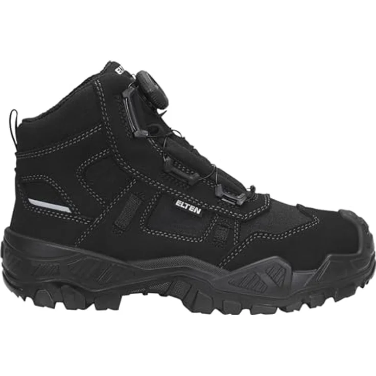 Elten MIKE BOA® black Mid ESD S3S Sicherheitsstiefel, hydrophobiertes Textil, atmungsaktiv, Größe 44 EU – Bild 4