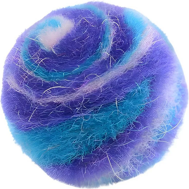 Hunter Tierbedarf Katzenspielzeug Rolli bunt, Tierkuscheltier aus 100% Wolle, waschbar bei 30 °C, Durchmesser 3,5 cm