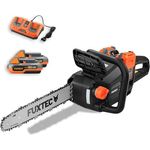 Fuxtec 40V Akku Kettensäge FX-E2KSSET – 14 Zoll Schwertlänge, 2x20Volt, 4,2 Kg leicht, 15 m/s Kettengeschwindigkeit, Akku & Ladegerät