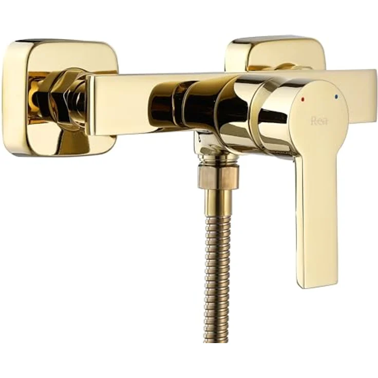 Rea ARGUS GOLD Duscharmatur, Messing, Einhebel, heiß und kalt, verstellbar (Gold) – Bild 2