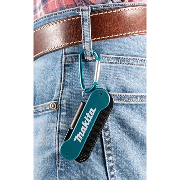 Makita Akku-Multifunktionswerkzeug 10 tlg. Impact Black Bitset, 10-teilig mit klappbarem Halter und Karabinerhaken – Bild 5