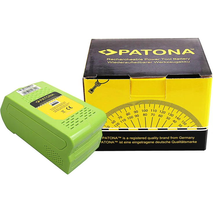 Patona Akku f. Greenworks 20302 / 2601402 / 29302 / 29462 / 29472 / 29282, 40V, 4000mAh, Werkzeugakku