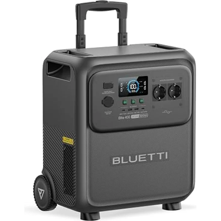 BLUETTI Elite 400 Tragbare Powerstation, 3840Wh LFP-Batterie mit 2600W AC-Ausgängen, Solargenerator mit Rollen für Zuhause, Notstrom, Wohnmobil & Camping – Bild 1