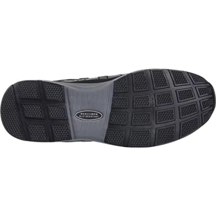 Skechers MALAD II Sicherheitsschuh, Herren Arbeitsschuh mit Durchtrittshemmung und Zehenschutzkappe, blau – Bild 4