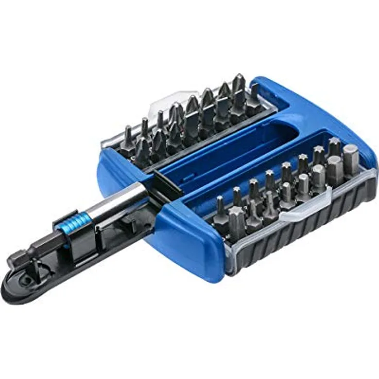 Högert Schraubendreher-Bitsatz – Schraubendreher-Bits Werkzeug Bits Schraubendreher Schraubenzieher Set Bitsatz – Silber, 1/4”, HT1S402, 33-tlg