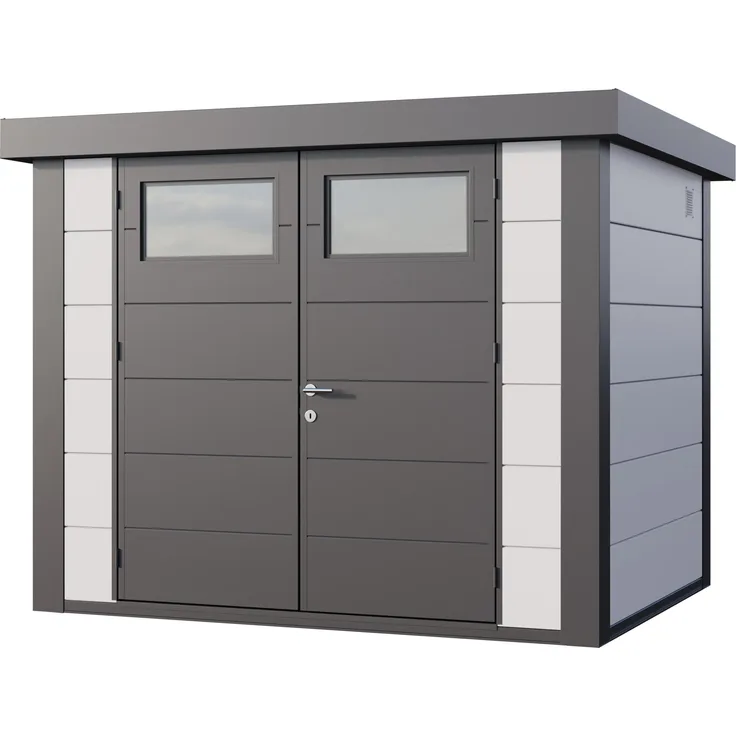 Telluria Metallgerätehaus Classico 2721, Doppeltür, witterungsbeständig, weiß