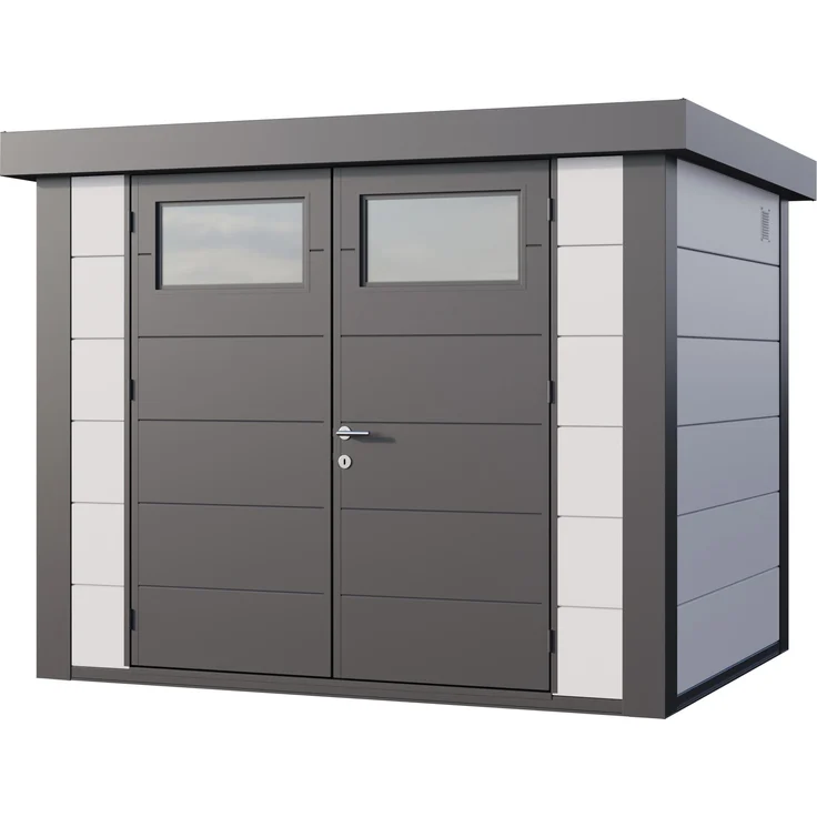 Telluria Metallgerätehaus Classico 2721, Doppeltür, witterungsbeständig, weiß