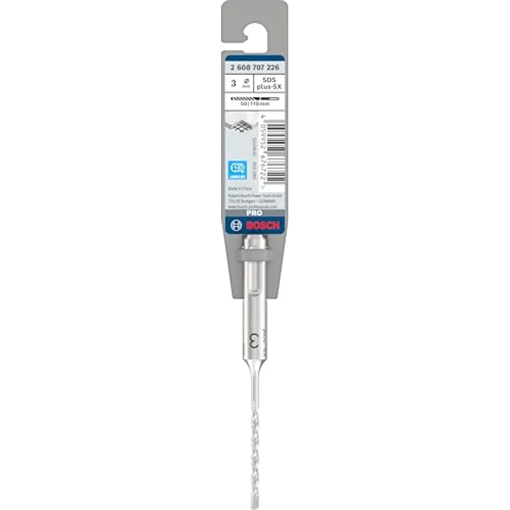 Bosch PRO SDS plus-5X Hammerbohrer für Stahlbeton und Beton, Ø 3,00 mm, langlebig und effizient, Zubehör für Bohrhammer – Bild 2