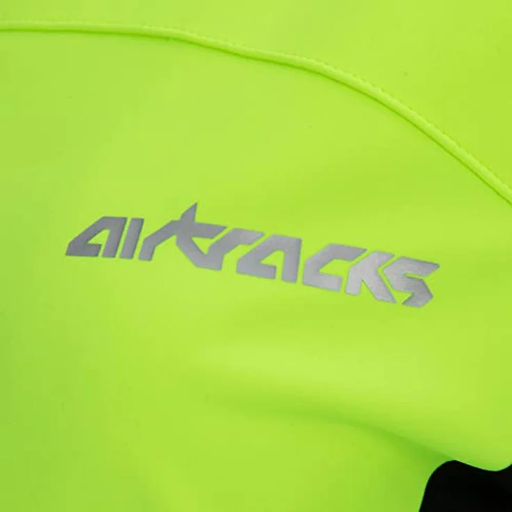 "Airtracks Fahrradjacke Damen Thermo Fahrradjacke Pro Line II (Softshell Radjacke optimal für die kalte Jahreszeit) Herbst - Winter, reflektierend, atmungsaktiv, wasserabweisend - Schwarz" – Bild 5