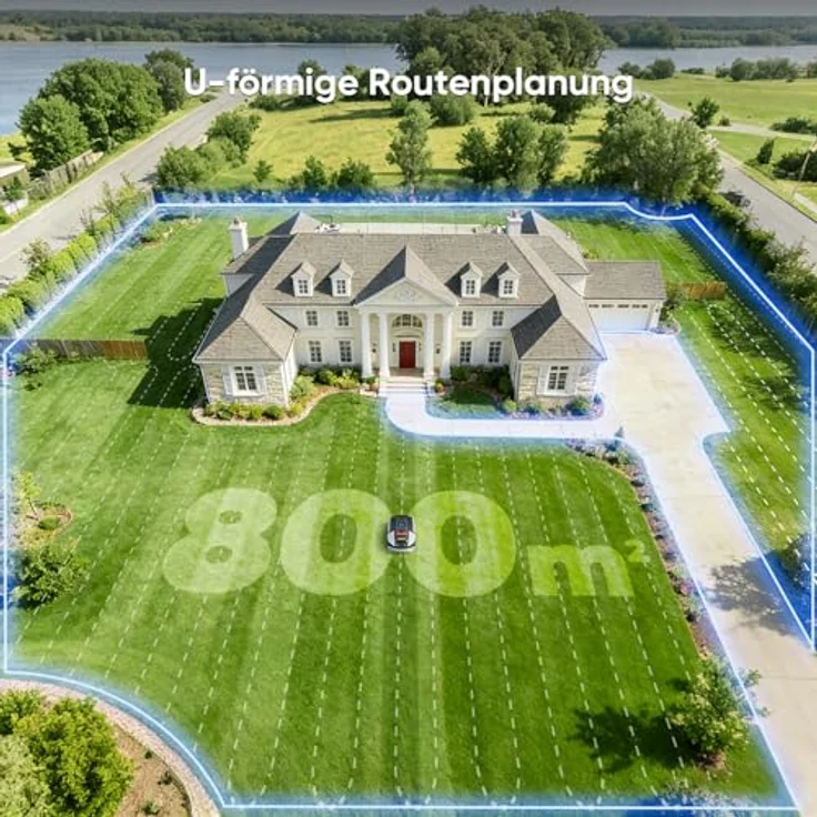 Sunseeker Mähroboter 'S3', kabelloser Mähroboter bis 800 m² mit Vision-AI-RTK und Hinderniserkennung – Bild 5