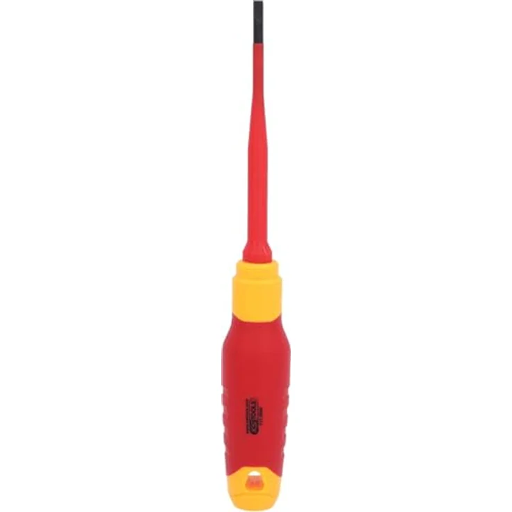 KSTOOLS VDE Schlitz-Schraubendreher, 4mm, Isoliert nach IEC 60900, 2-Komponentengriff, 200mm Gesamtlänge – Bild 1