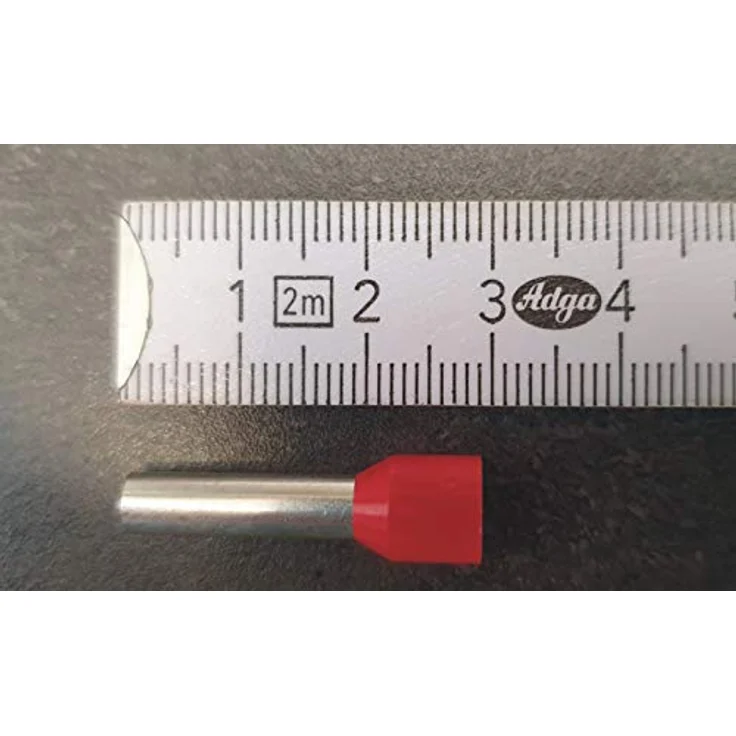 Klauke 47618 Aderendhülse 1 x 10mm² x 18mm Teilisoliert Rot 100St. – Bild 3