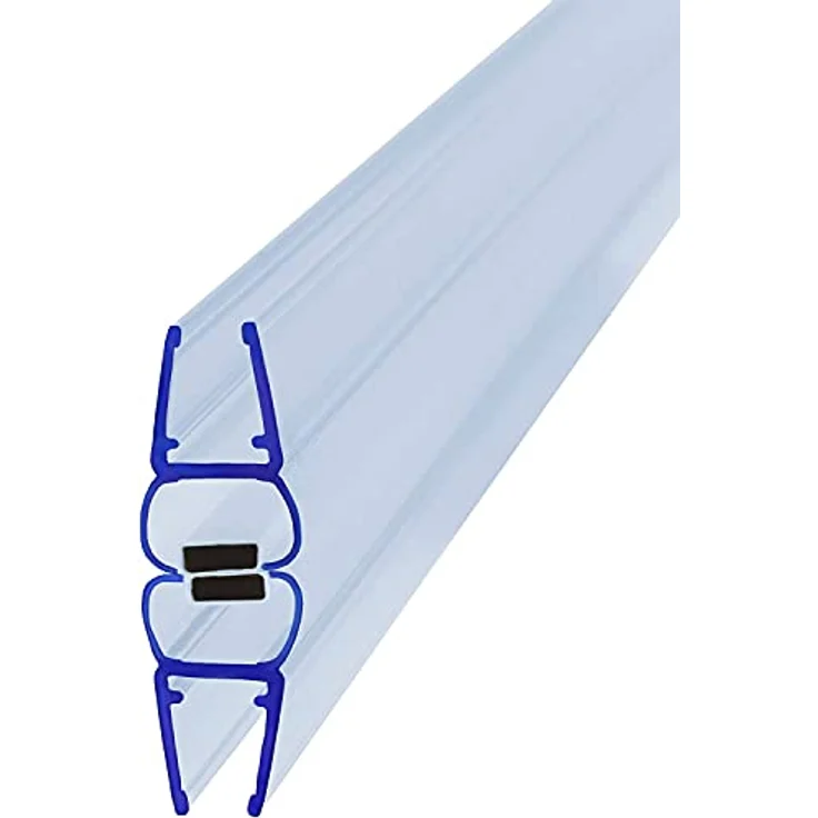 Bagnoxx 2m Duschdichtung, transparente Magnet Dichtung für 8mm Glasstärke, 180 Grad, für pendelnde Duschtüren – Bild 1