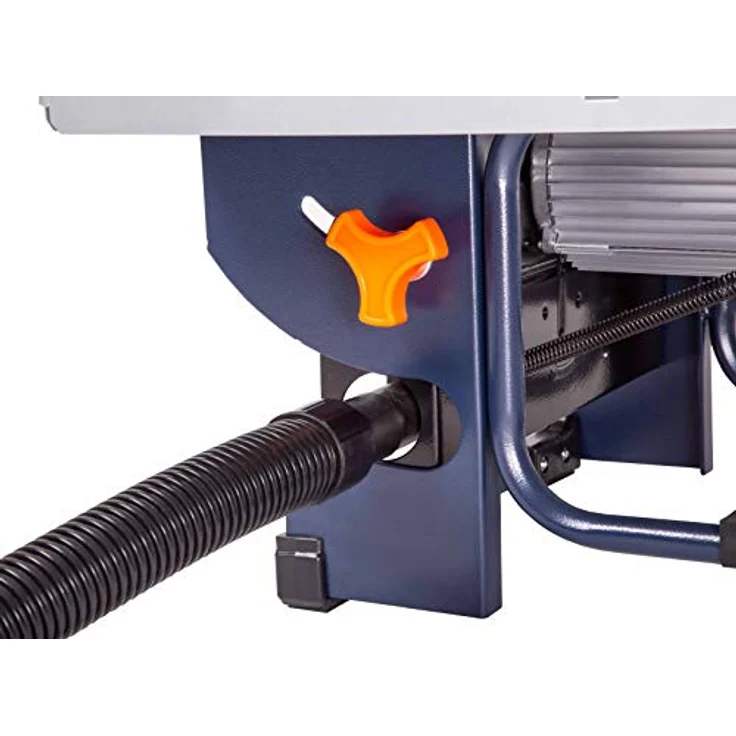 FERM Tischkreissäge 800 W, Inkl.  200mm 24-Z-Sägeblatt, Gehrungsführung, Parallelführung, Schubstange und Staubsaugeranschluss – Bild 12