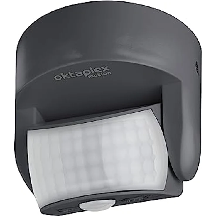 Oktaplex Bea Bewegungsmelder Aussen IP65 schwenkbar 180° Infrarot-Sensor 12m Reichweite 230V anthrazit mit Dämmerungssensor – Bild 1