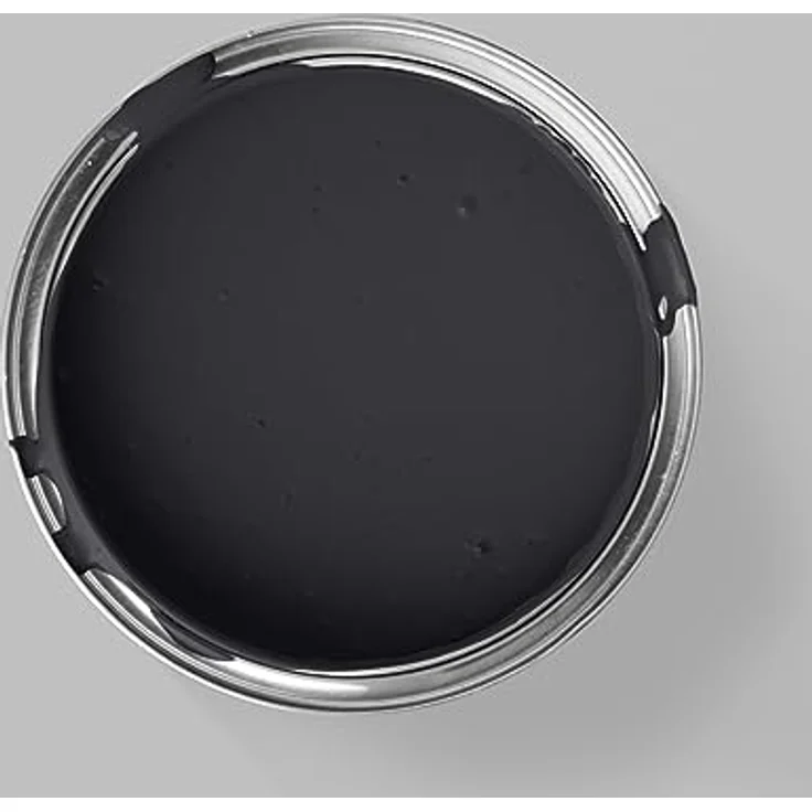 MissPompadour Wandfarbe Schwarz mit Samt, abwaschbare, scheuerbeständige und wasserbasierte Wandfarbe mit hoher Deckkraft, 1 L – Bild 2