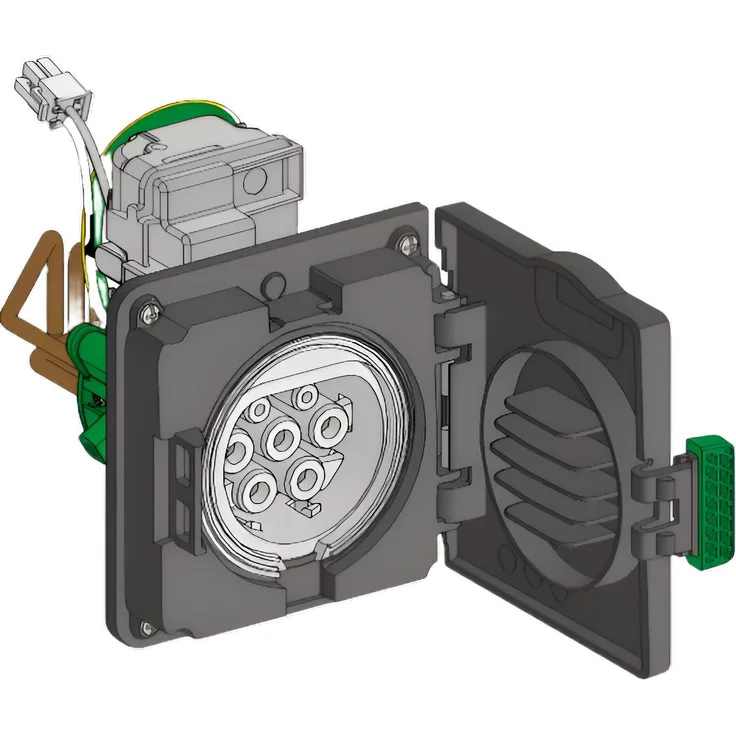 Schneider Electric SCHN Wallbox, Elektroauto Ladestation mit Typ 2-Anschluss, 32 A, kompakt und umweltbewusst