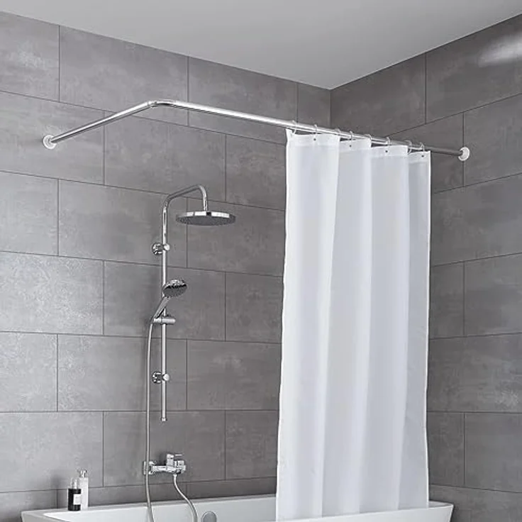 Kleine Wolke Universalstange für Dusche oder Badewanne Ø 25 mm Farbe Chrom 3 Grössen – Bild 2