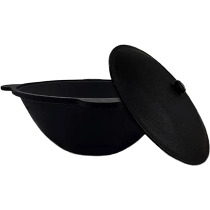 Grillpeter Mangal Set Batyr 60 Schaschlikgrill 60 cm mit Grillrost Kasan 8L, Profi Set mit großzügiger Auflagefläche, Ablage und Kasanhalter, lackiert – Bild 6