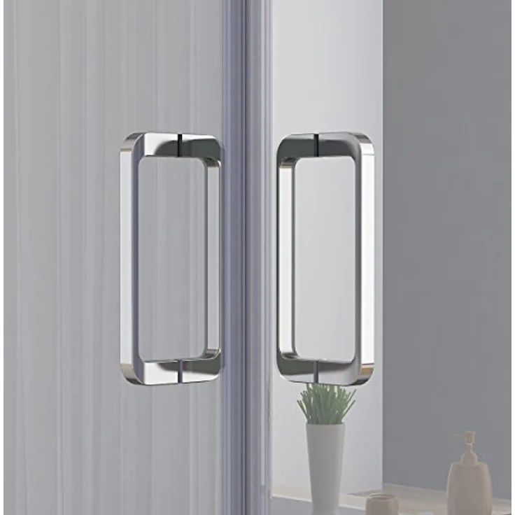 Duschkabine 80x75 Eckig Dusche Falttür 180º Duschwand Duschabtrennung NANO Glas 185cm DA – Bild 10