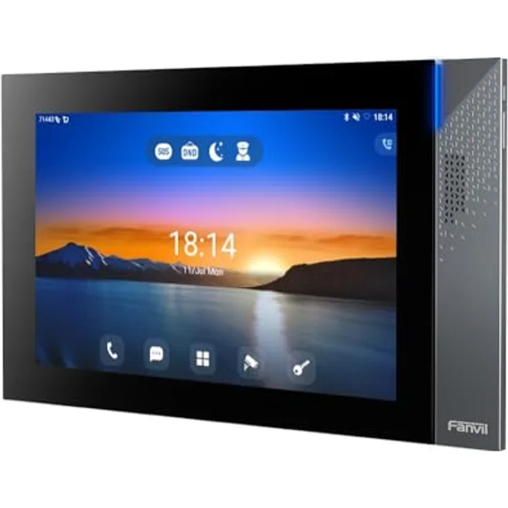 Fanvil TFE SIP Indoor Station i57A, 10,1 Zoll Farb-Touchscreen, Android 9.0, 1080P Überwachungsmonitor mit Bluetooth und WLAN