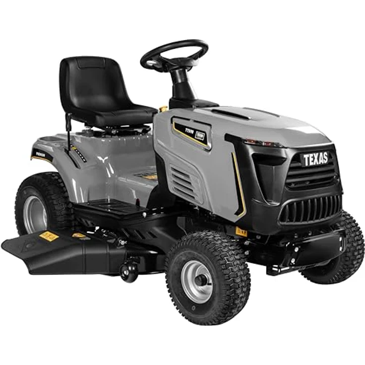 Texas Rasentraktor Premium TTS98, 98 cm Schnittbreite, 432 cc Motor, Elektrostart, wendig mit Rückwärtsgang – Bild 1