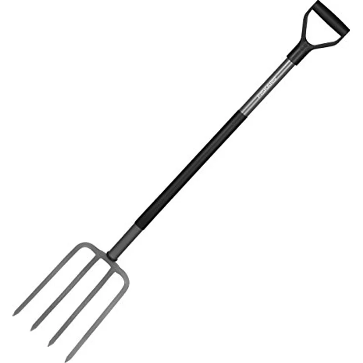 Fiskars Spatengabel für harte, steinige Böden, Mit 4 Zinken, Länge 122 cm, Hochwertiger Borstahl, Grau-Schwarz, Ergonomic, 1001413 - Preisvergleich – Bild 2