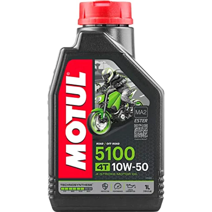 Motul 104074 5100 4T, 10 W-50, 1 L, 221x117x63.5 – Bild 1