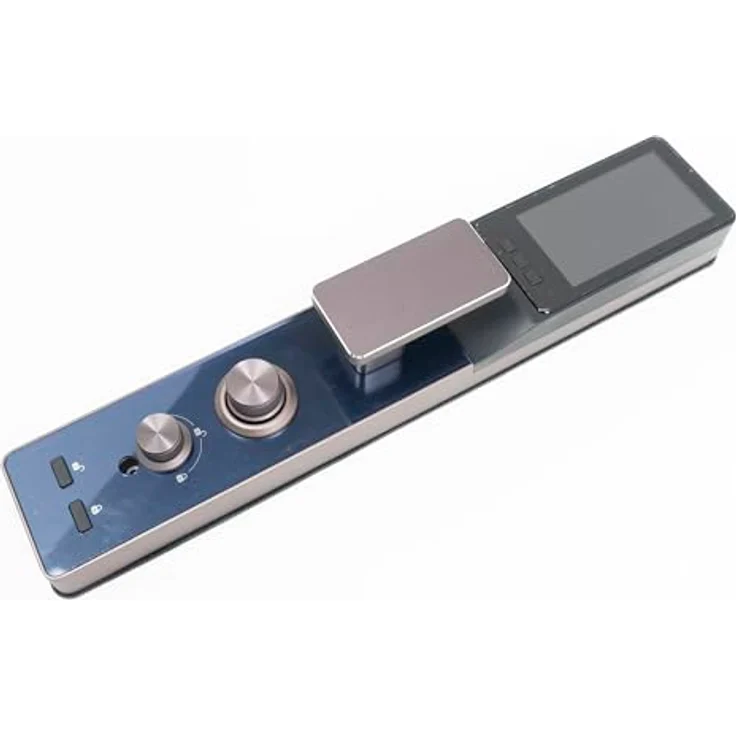 PNI PNI-PTY8825 Lock SafeHome, Biometrisches Zugangssystem mit Code, Karte, Gesichtserkennung, Fingerabdruck, integrierter Kamera, Tuya Smart-Anwendung, grau, für bis zu 30 Benutzer, 420 x 76 x 48 mm – Bild 3