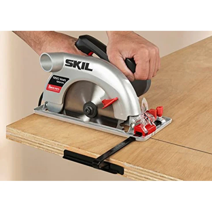 Skil Handkreissäge 5765 AA (1.350W, 65mm, mit Hartmetallbestücktes Sägeblatt und Parallelanschlag) – Bild 3