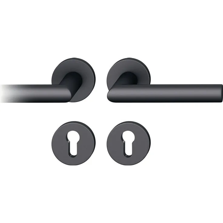 Rolly Toys, Türgriff + Fenstergriff, Rosettengrt.12 1076 Alu.0810 rd.PZ DIN L/R FSB (Türgriff) - ASL®-Standardlagerung, Vierkant 8mm, für Türstärken von 39 - 58 mm, Rundrosette, DIN links/rechts verwendbar, Alu.0810 rd.